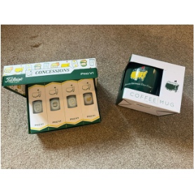 Official Masters Golf Balls and Coffee Mug