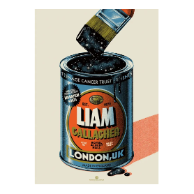 Limited Edition Liam Gallagher signed print